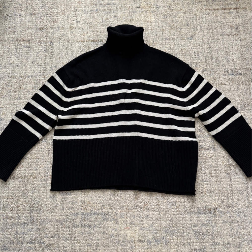 GAP black white Knit Pullover oversized